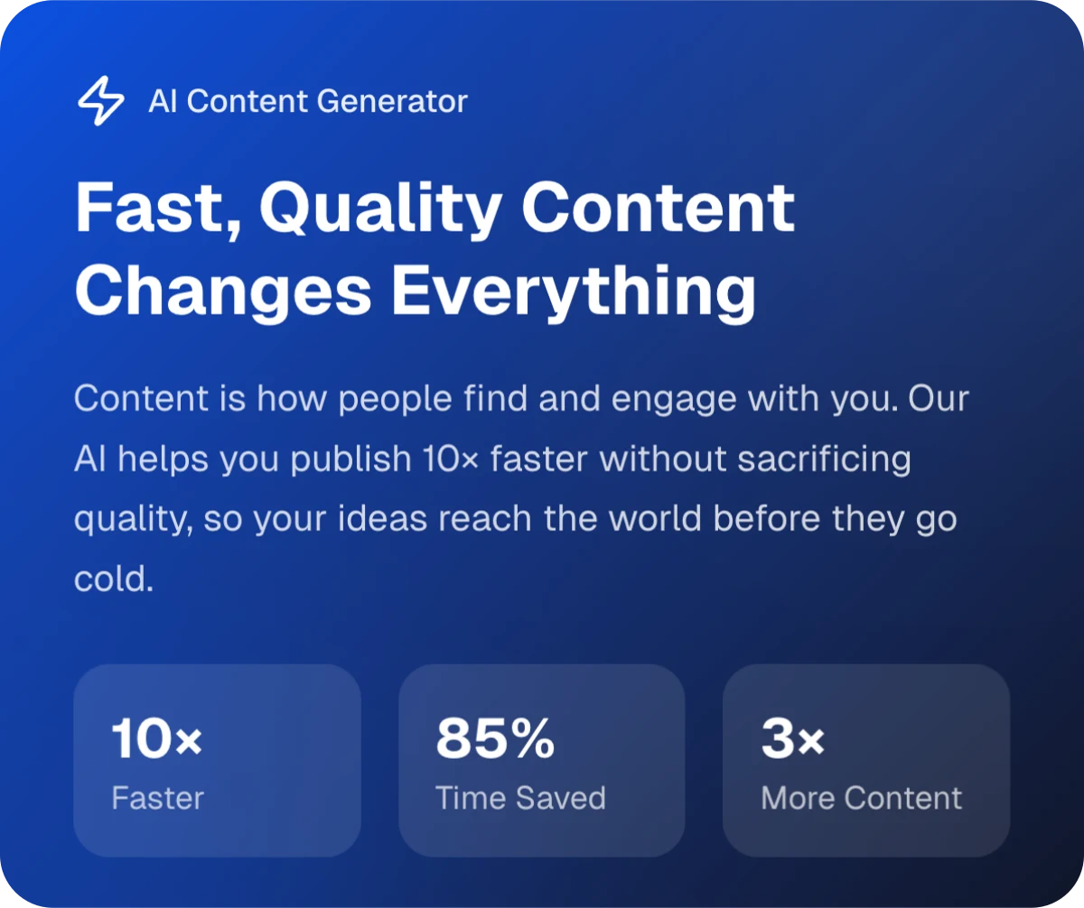 AI Content Generator preview